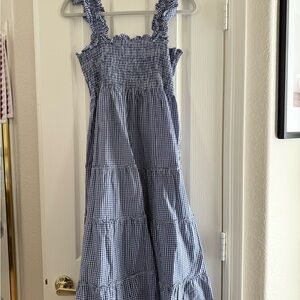 Hill House Nantucket Blue and White Gingham Dress